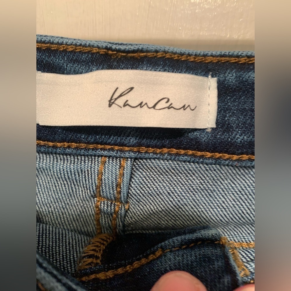 Kan Can Selene Mid Rise Crop Wide Leg Jeans - Picture 9 of 15